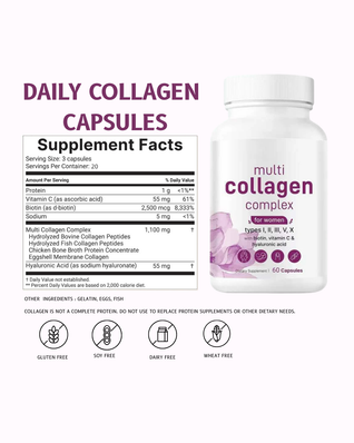 Multi collagen Peptides with Biotin & Hyaluronic Acid