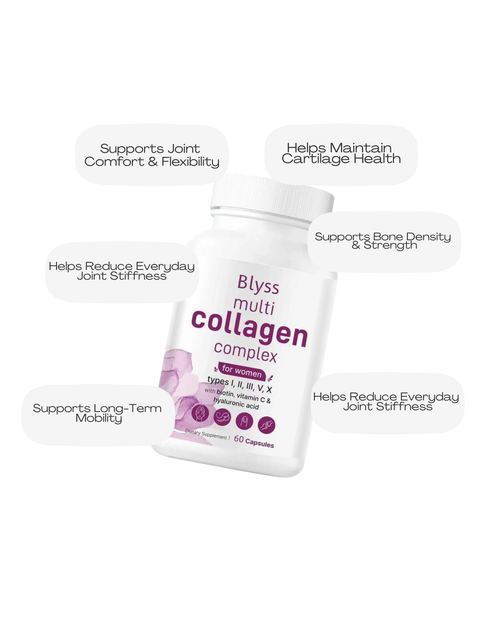 Multi collagen Peptides Pills - Joint Health Supplements + Biotin & Hyaluronic Acid