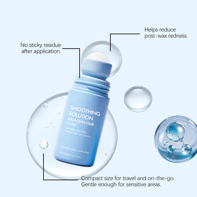Ingrown Hair Serum for Bikini Area Armpit Arm Leg Ingrown Hair Treatment Moisturizing Skin AHA BHA PHA Roll on Centella Serum