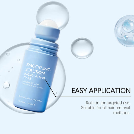 Ingrown Hair Serum for Bikini Area Armpit Arm Leg Ingrown Hair Treatment Moisturizing Skin AHA BHA PHA Roll on Centella Serum