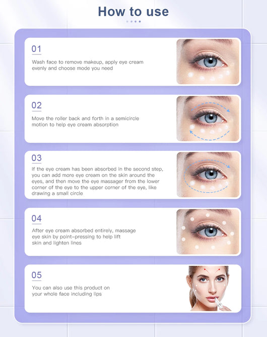 ANLAN Electric Eye Massager Microcurrent Skin Lifting Reduce Wrinkles Remove Dark Circles Hot Vibration Skincare Beauty Device