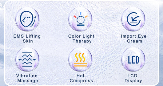 ANLAN Electric Eye Massager Microcurrent Skin Lifting Reduce Wrinkles Remove Dark Circles Hot Vibration Skincare Beauty Device